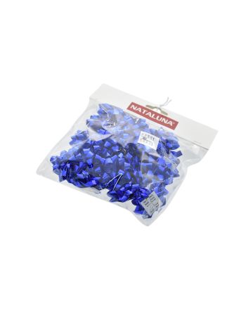 SET 25 COCCARDE D.4CM BLU METAL