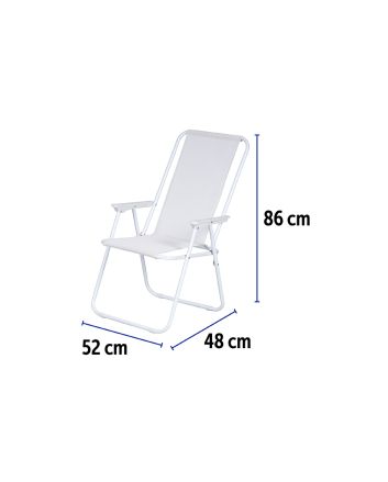 SEDIA PIEGHEVOLE 52X48X86CM TXT BEIGE