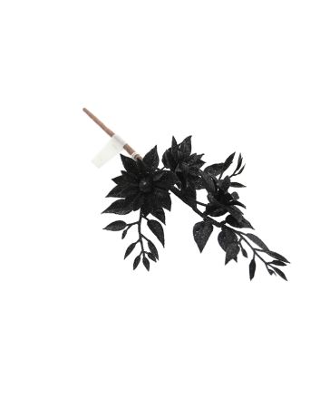 RAMO GLITTERATO 28CM M.WF-2205 NERO