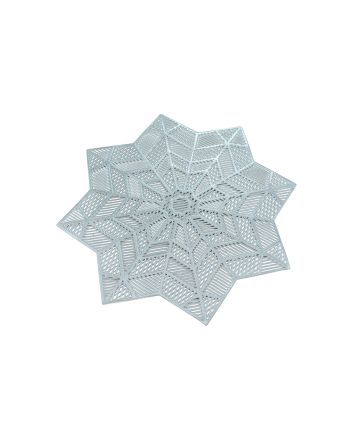 TOVAGLIETTA PVC 38X38 KYZK-614 ARGENTO