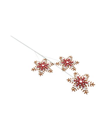 RAMO DECORATIVO 75CM GINGER/ROSSO M.201