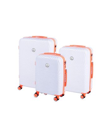 SET 3 TROLLEY MARATEA WHITE/ORANGE FLUO' -