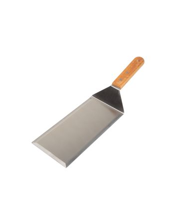 PALETTA PER HAMBURGER ACCIAIO C/MAN.LEGNO