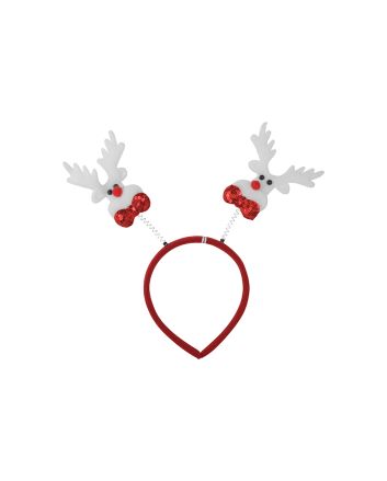 FRONTINO C/RENNE E C/LED 20X23CM M.34 ROSSO