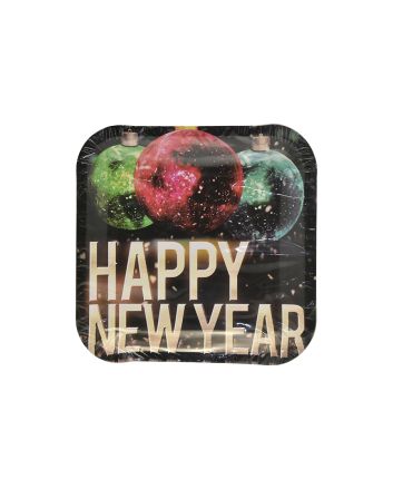 SET 8 PIATTI QUAD. 22X22CM DEC.H