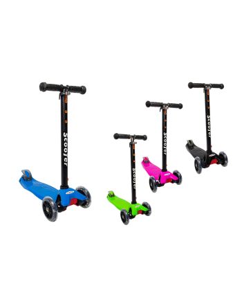 MONOPATTINO 3 RUOTE C/LUCI 23.5X56X64/86 4ASS