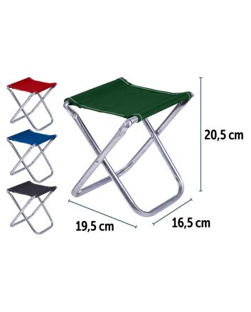 SGABELLO PIEGHEVOLE 19.5X16.5X20.5CM 4 COLORI