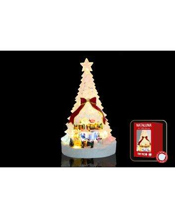 ALBERO C/LED+MUS+MOV.20X19X32,5CM BATT.TRYME