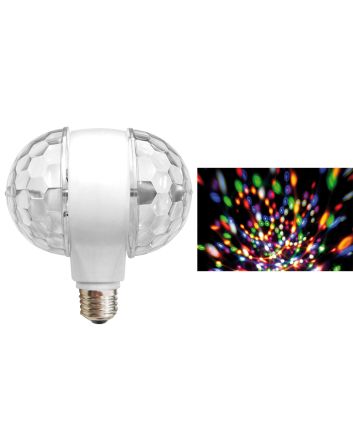 LAMPADA ROT. DOPPIA E27 3CL.RGB 7,7X11,5X12,5