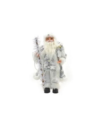 BABBO NATALE 80CM DES.3 ARGENTO