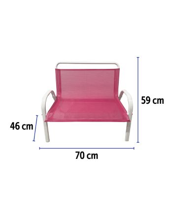 PANCHINA BABY 70X46X59CM TXT ROSA