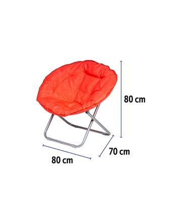 POLTRONA MOON T.25X1MM 80X70X80 OXF.ROSSO