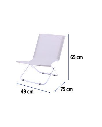 SPIAGGINA ACC/TXT 61X48X62CM BIANCO