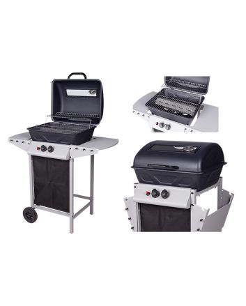 BBQ A GAS G/ACCIAIO 2 FUOCHI 91X46X102 SPACE