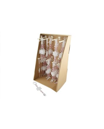 APP. DISPLAY FIOCCO NEVE 18CM M.033 ROSA