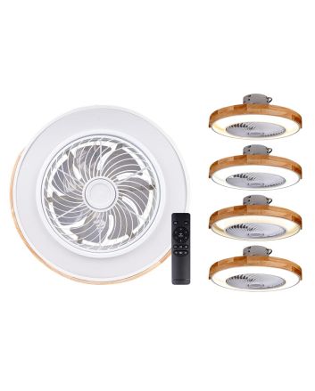 VENTIL.SOSPESO C/TEL+6VEL. DIA.51CM BIANCO