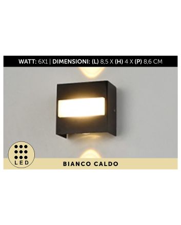 APPLIQUE IN ALLUM. 8,5X7,9X4,6CM NERO L.CALDA