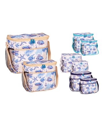 2 BORSE FRIGO RIGIDE 17/23L 3MM 4ASS PESCI