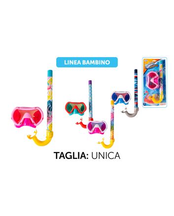 SET MASCHERA+BOCCAGLIO BIMBI M.852 4ASS