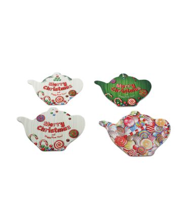 SOTTOPENTOLA CERAM. TEIERA 14X27CM 4ASS M.F