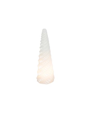 CANDELA LED DEC.PERLE H.20CM M.669 BIANCO