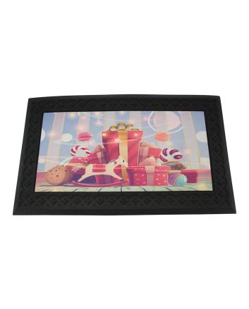 TAPPETO NAT.C/LED-MUS GOMMA 75X45CM DEC4