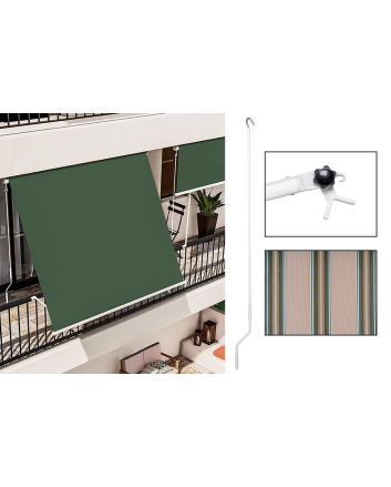 TENDA SOLE A CADUTA 2X2,5MT 180GSM BEIGE/VERD