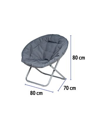 POLTRONA MOON T.25X1MM 80X70X80 OXF.GRIGIO