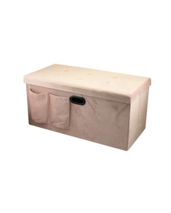 PANCA VELLUTO C/TASC.+MAN.76X38CM ROSA