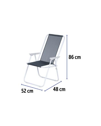 SEDIA PIEGHEVOLE 52X48X86CM TXT NERO