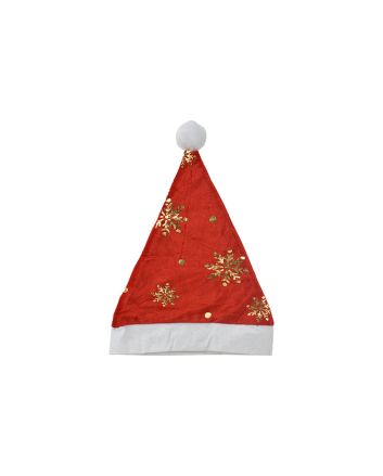 CAPPELLO NATALE 28X40CM M.6473-14 ROSSO