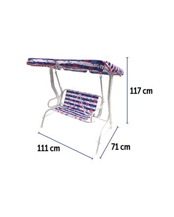 DONDOLO BIMBO 111X71X117CM DEC. TIMONE