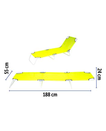 L.MARE PIEG.ACC/TXT 188X55X24 NEON VERDE