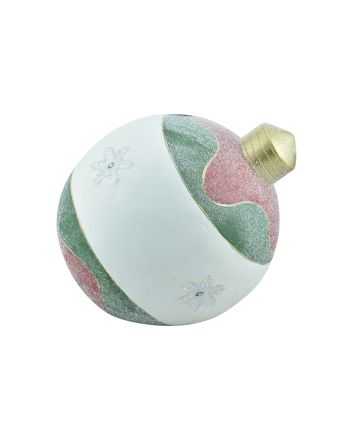 BASE ALB.SFERA C/LED D.40CM M.714 ROSSO/VE/BI