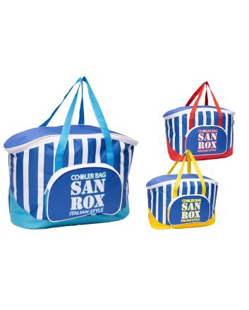 BORSA FRIGO 27.5L 3MM 48X22X26CM RIGHE 3ASS