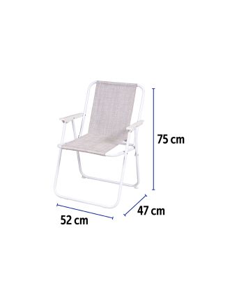 SEDIA RELAX ACC. 18MM TXT GRIGIO