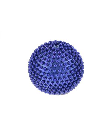 CANDELA SFERA C/PERLE D.7CM M.239 BLU