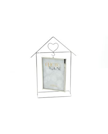 P/FOTO C/CASA 23X7.5X31CM ARGENTO