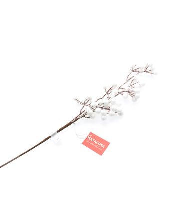 RAMO DECORATIVO BIANCO INNEVATO W15-915032-WS