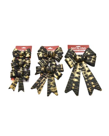 COCCARDE NATALIZIE 3MIS.ASS ORO/NERO MOD.11BK