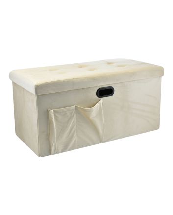 PANCA VELL.C/TASCA+MANICI 76X38CM L1 PANNA