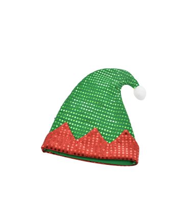 CAPPELLO ELFO 28X36CM M.301 VERDE/ROSSO