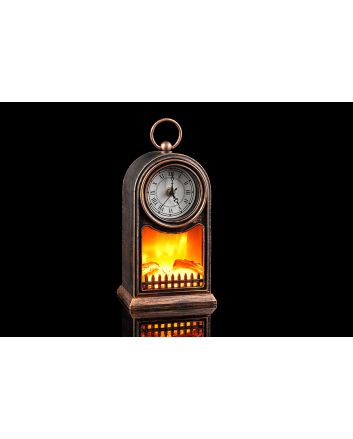 LANT. CAMINO BATT. 15X11.9X27CM MARRONE ANT.