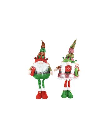 GNOMO BOY&GIRL 76CM ROSSO/VERDE