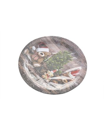 SET 8 PIATTI TONDI 22CM DEC. ORSETTI